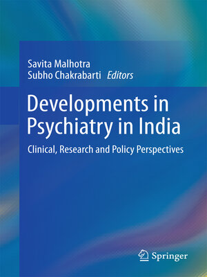 cover image of Developments in Psychiatry in India
